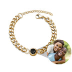 Photo Projection Curb Bracelet