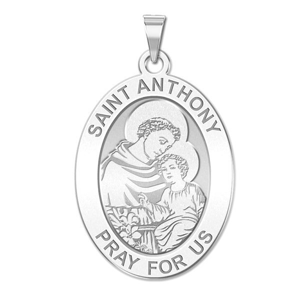 Saint Anthony Oval Religious Medal