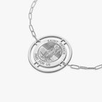 Round Saint Patrick with Open Border Paperclip Bracelet