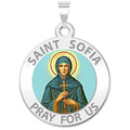 Saint Sofia Round Color Religious Medal