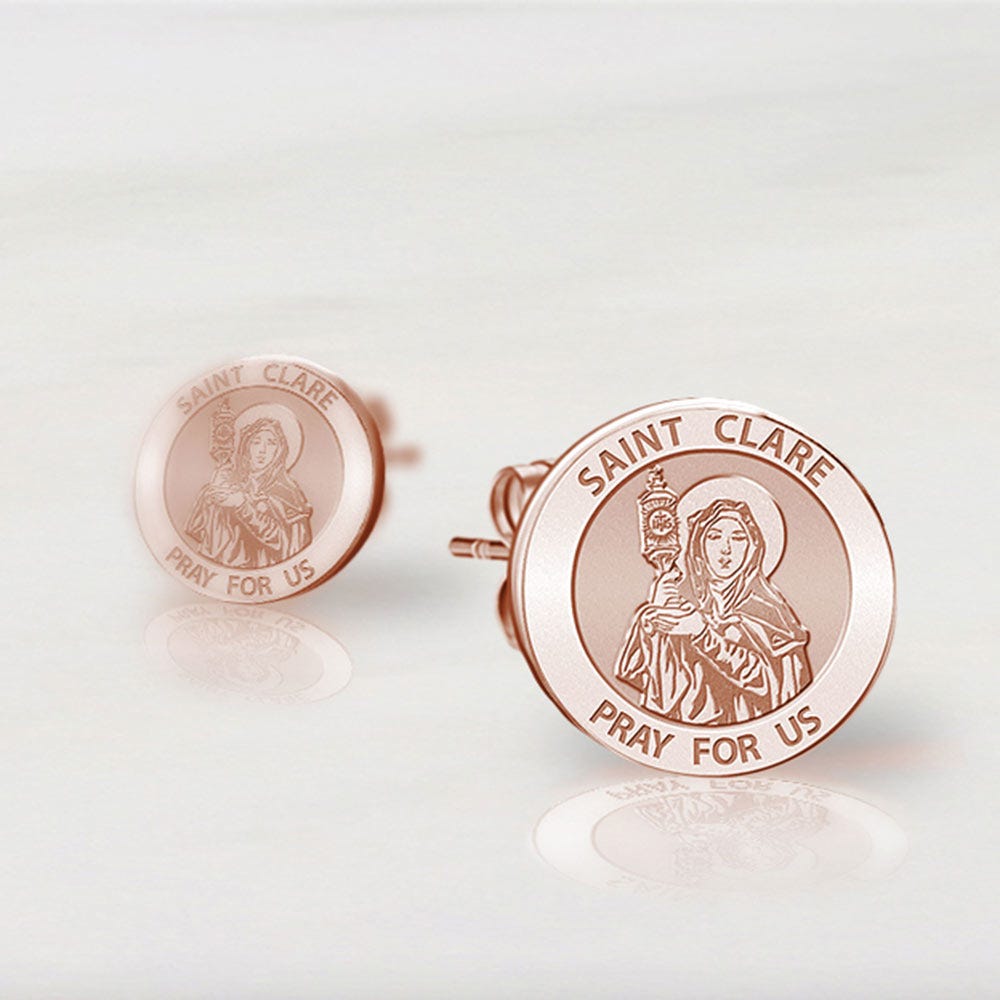 Saint Clare Of Assisi Earrings