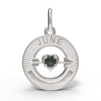 June Love Birthstone Charm