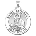 Saint Aloysius Gonzaga Round Religious Medal