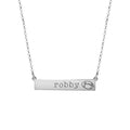 Personalized Horizontal Football Name Bar with Adjustable Chain