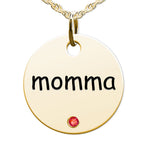 Momma Round Disc Charm