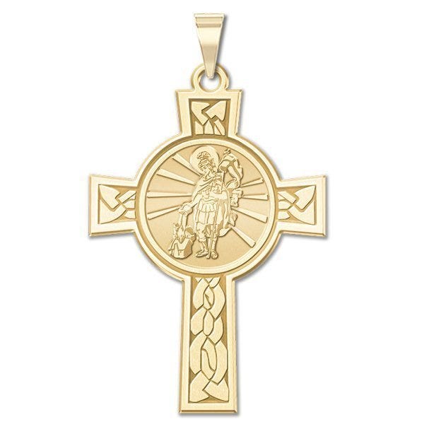 Saint Florian Cross Religious Medal