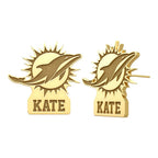 Officially Licensed Miami Dolphins Earrings