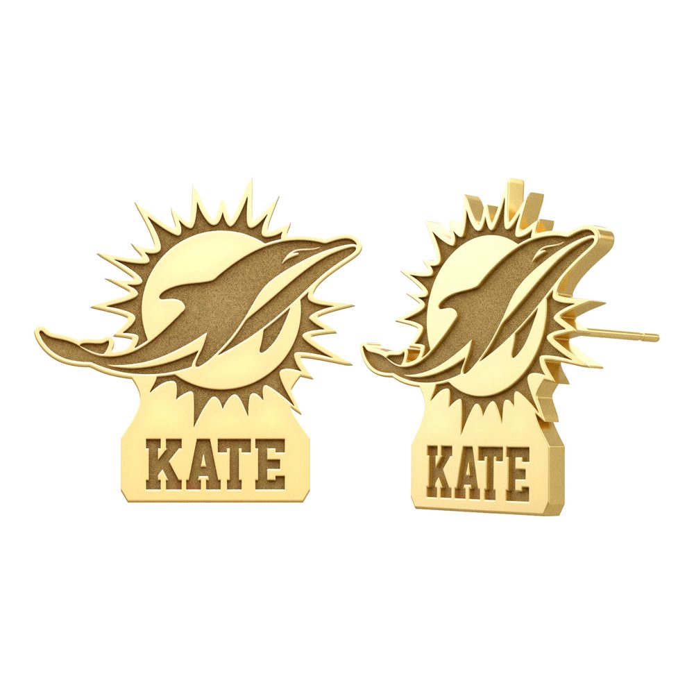 Officially Licensed Miami Dolphins Earrings