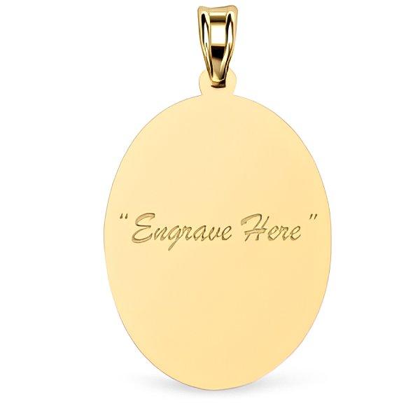 Engravable Oval Charm