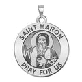 Saint Maron Round Religious Medal