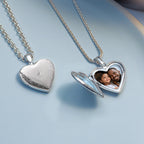 Heart with Scroll Border and Star Design Locket
