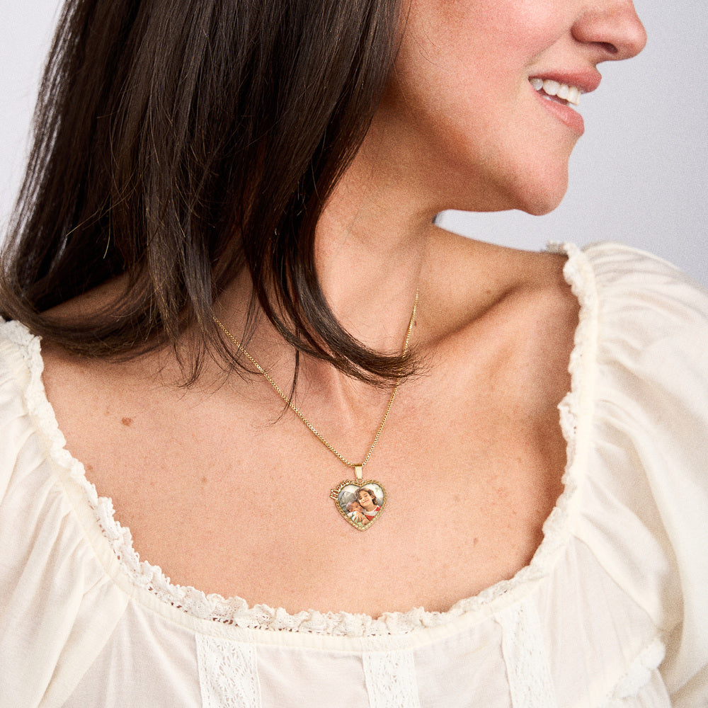 Mama Rope Frame Photo Pendant- Includes Chain