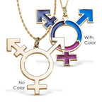 Custom Transgender Enamel &/or High Polished Necklace