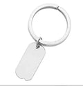 Engravable Dog Tag Key Chain
