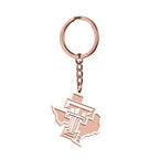Texas Tech Outline Logo Keychain