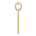 Gold-Plated Diamond-Cut Cross Pendant