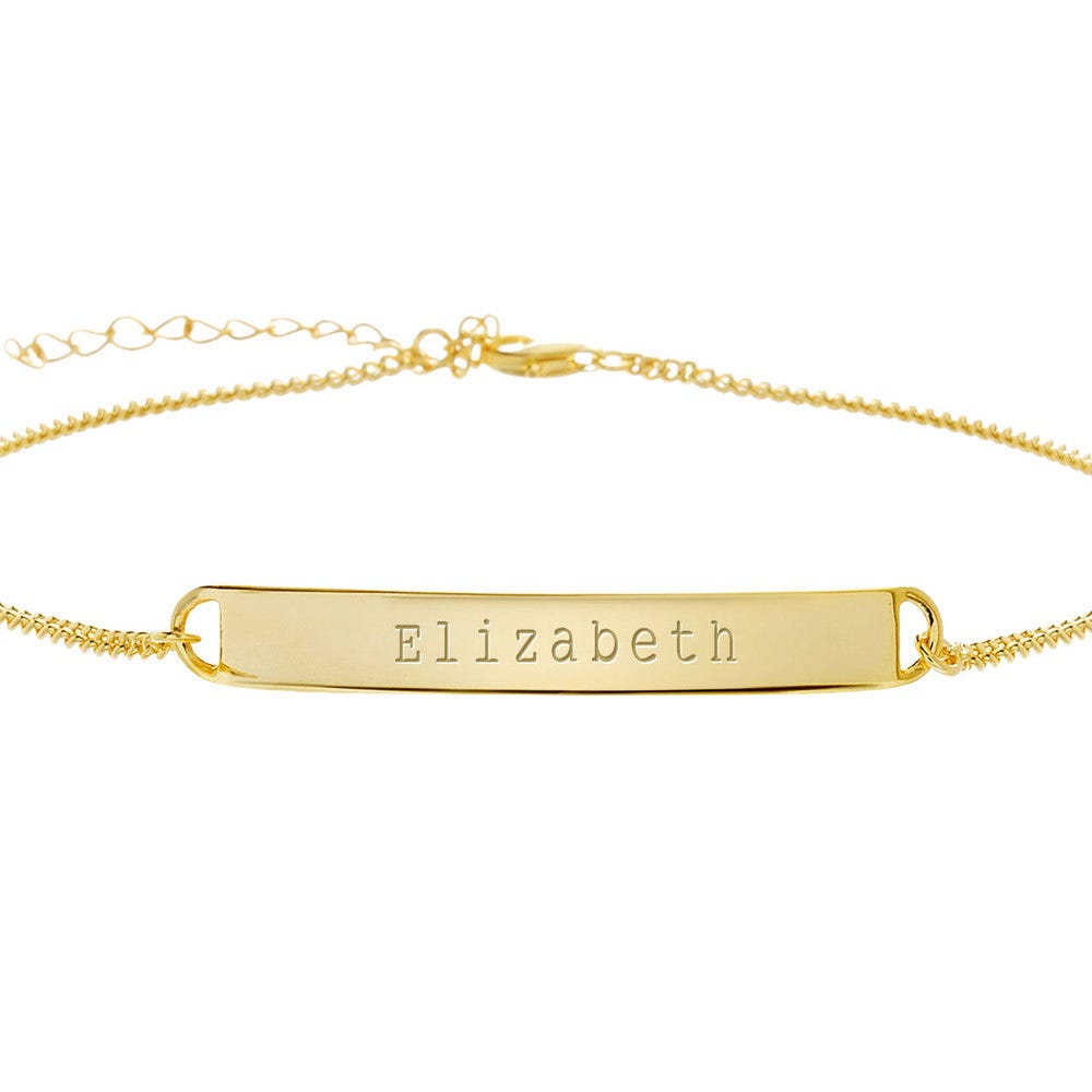 Exclusive Personalized Name Bar Anklet