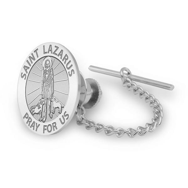 Saint Lazarus Religious Tie Tack
