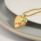 14K Gold Filled Love Heart Photo Locket