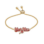 University of Utah Color Enamel Utes with Logo Bracelet