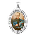 Saint Maximilian Kolbe Oval Religious Medal