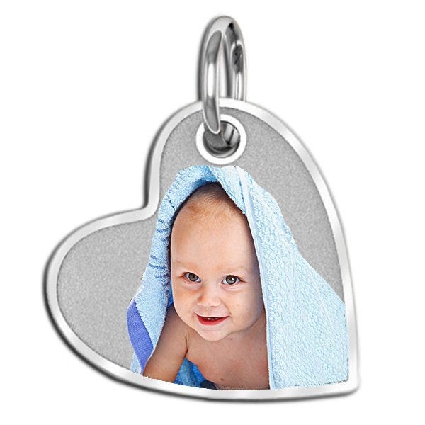 Sideways Heart Picture Pendant