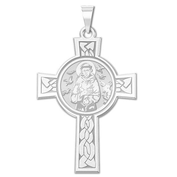 Saint Francis Of Assisi Cross Religious Medal