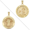 Ice Hockey - Saint Christopher Doubledside Sports Religious Medal