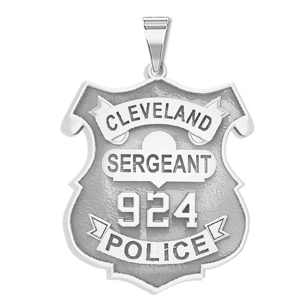 Personalized Police Shield Ohio Badge with Your Department, Rank and Number