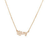 Petite Script Name Necklace