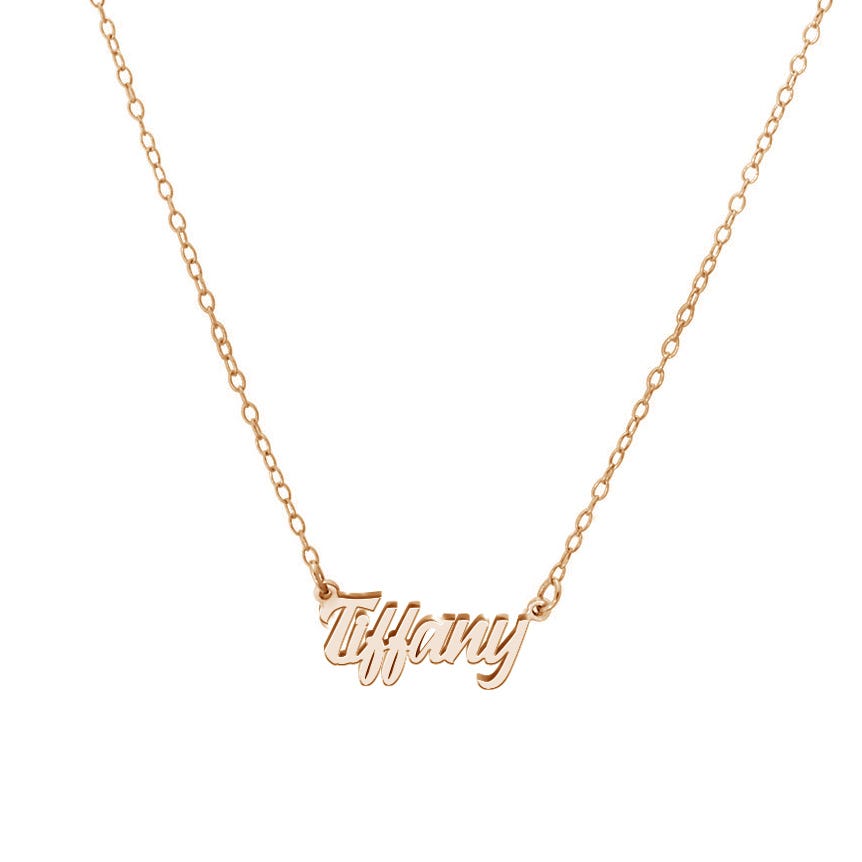 Petite Script Name Necklace