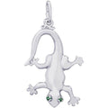 Gecko with Stones Charm