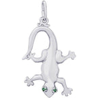 Gecko with Stones Charm