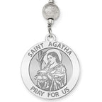Saint Agatha Rosary Bracelet "EXCLUSIVE"