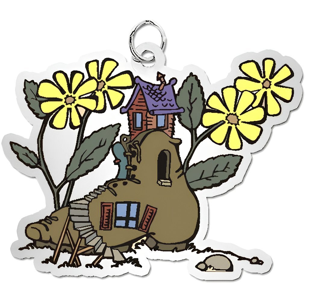 Old Lady Who Lived in A Shoe Charm