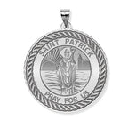 Saint Patrick Round Rope Border Religious Medal
