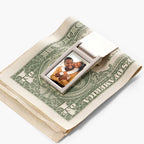 Stainless Steel Rectangular Photo Engraved Money Clip