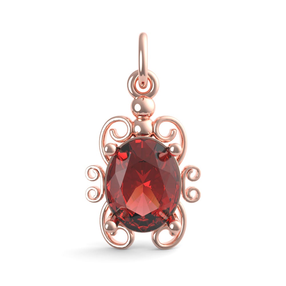 Filigree January Stone Charm(4764-001)