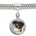 Sterling Silver Petite Round Bead Bracelet Photo Charm
