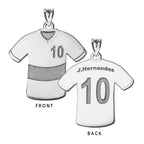 Soccer Jersey Charm or Pendant with Name & Number