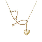 Nurse Stethoscope with Dangling Heart