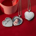 Floral Heart Photo Locket