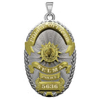Personalized California Selma Police Badge with Your Rank and Number