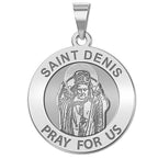 Saint Denis Round Religious Medal