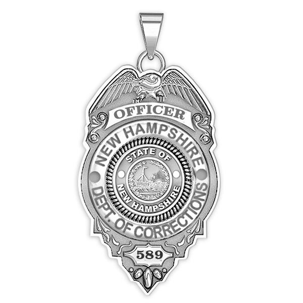 Personalized New Hampshire Departmet of Corrections Badge with Your Rank and Number