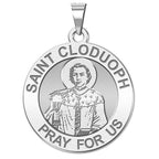 Saint Cloduoph Round Religious Medal