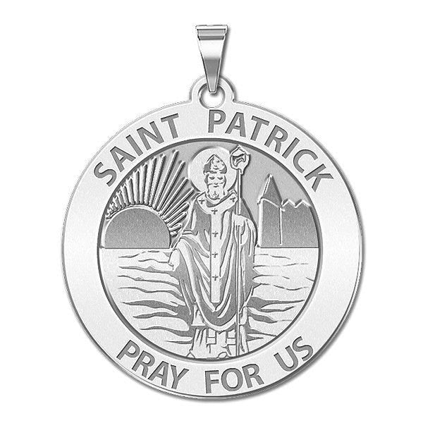 Saint Patrick Round Religious Medal
