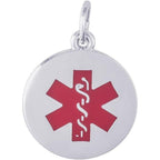 Medical Symbol-Red Paint Engravable