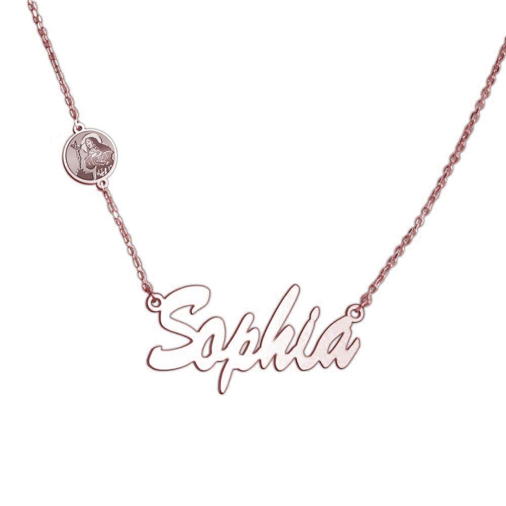 Saint Rita Name Necklace