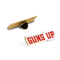 Texas Tech Color Enamel Guns Up Block Pin